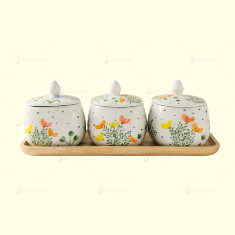  Bộ 3 Hũ Mứt Sắc Xuân 