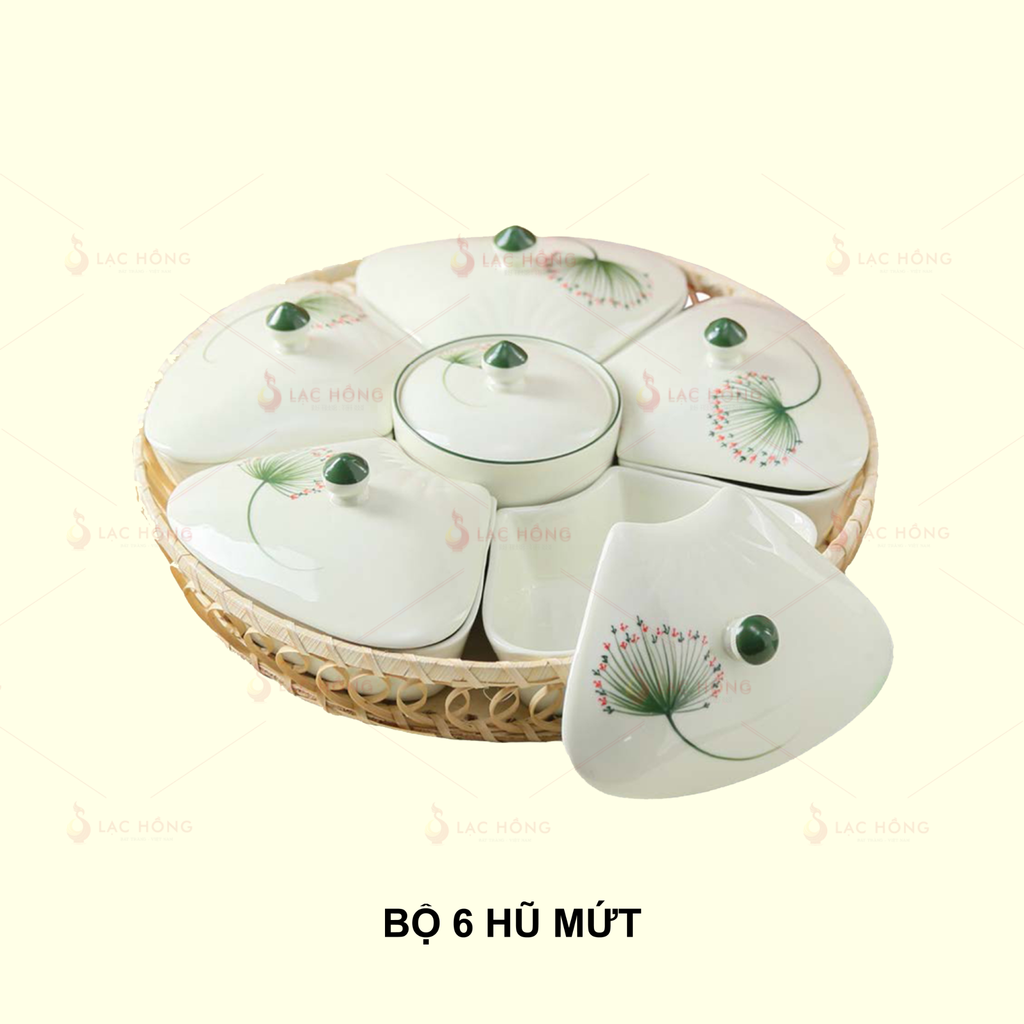 Bộ 6 Hũ Mứt Bồ Công Anh
