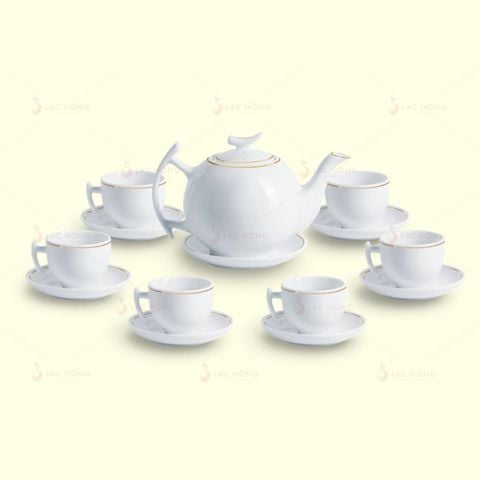  Bộ Trà Bưởi Cành Trắng Kẻ Vàng 