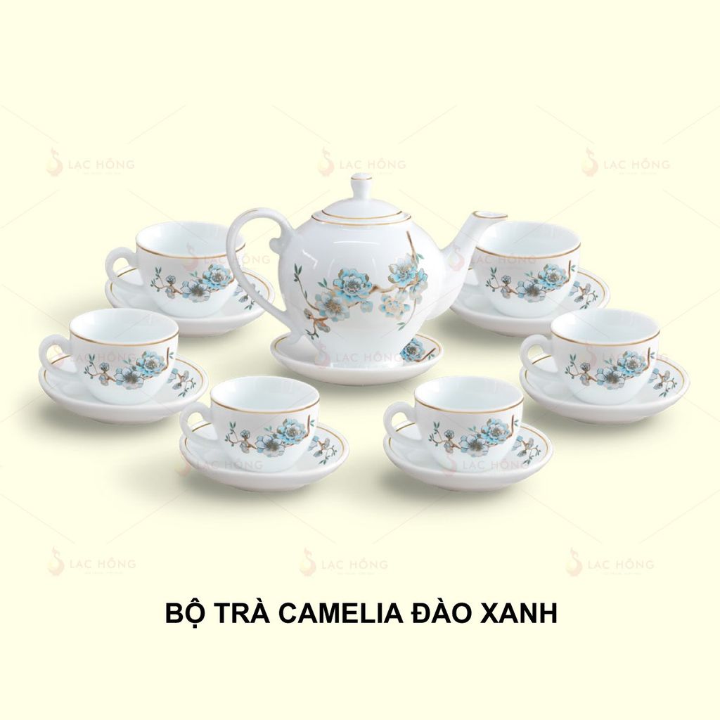 Bộ Trà Camelia Đào Xanh