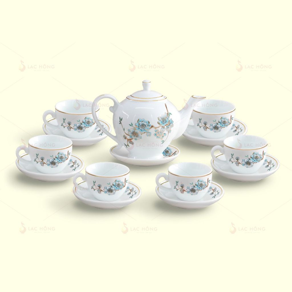 Bộ Trà Camelia Đào Xanh