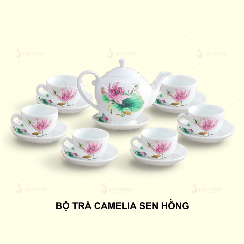 Bộ Trà Camelia Sen Hồng