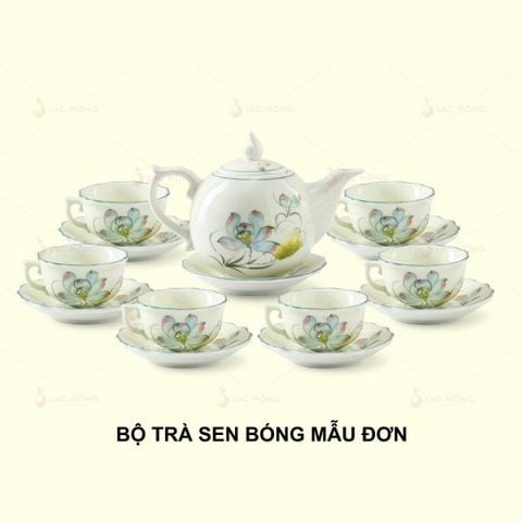  Bộ Trà Mẫu Đơn Hoa Sen Bóng 