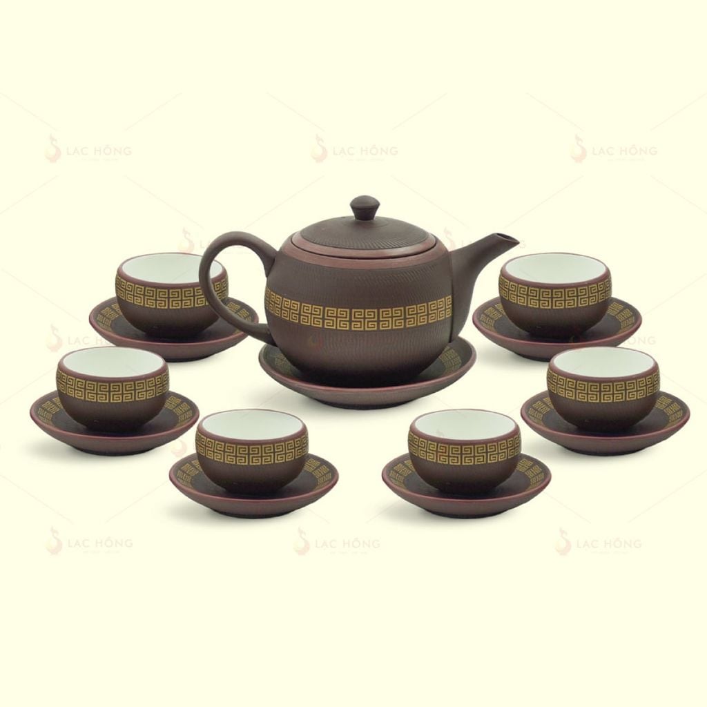 Bộ Trà Trăng Tròn Tử Sa Vân Hồi