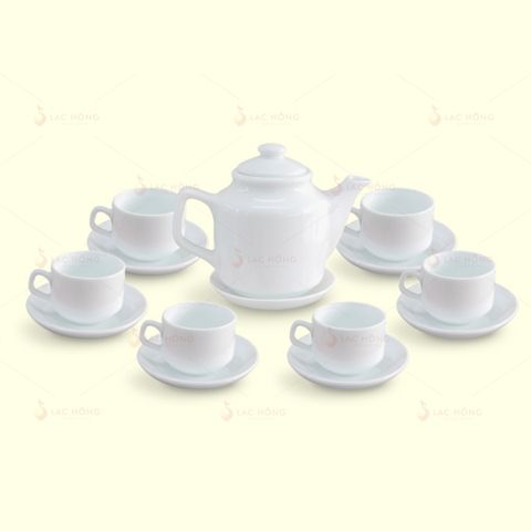  Bộ Trà Vuông Cao Trắng 