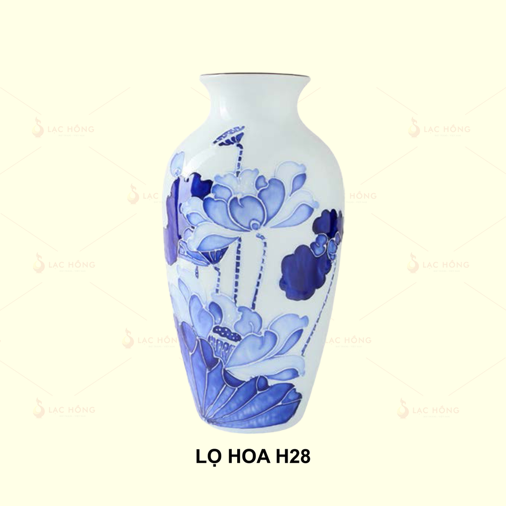 Lọ Hoa Liên Hoa Lam Ngọc