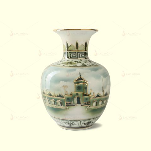  Lọ Hoa Sài Thành Cổ Tích Kẻ Vàng 