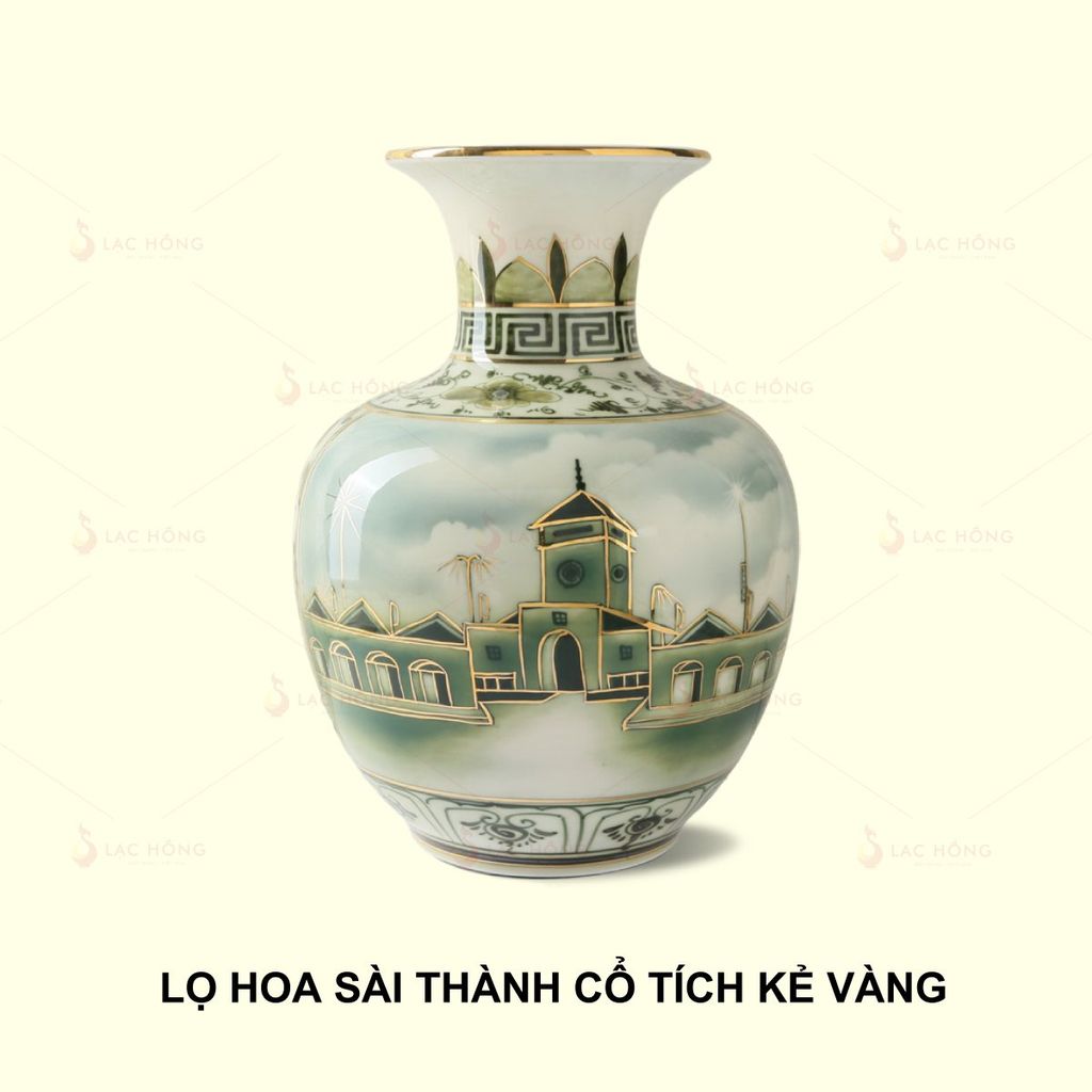 Lọ Hoa Sài Thành Cổ Tích Kẻ Vàng