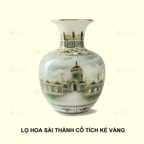 Lọ Hoa Sài Thành Cổ Tích Kẻ Vàng 