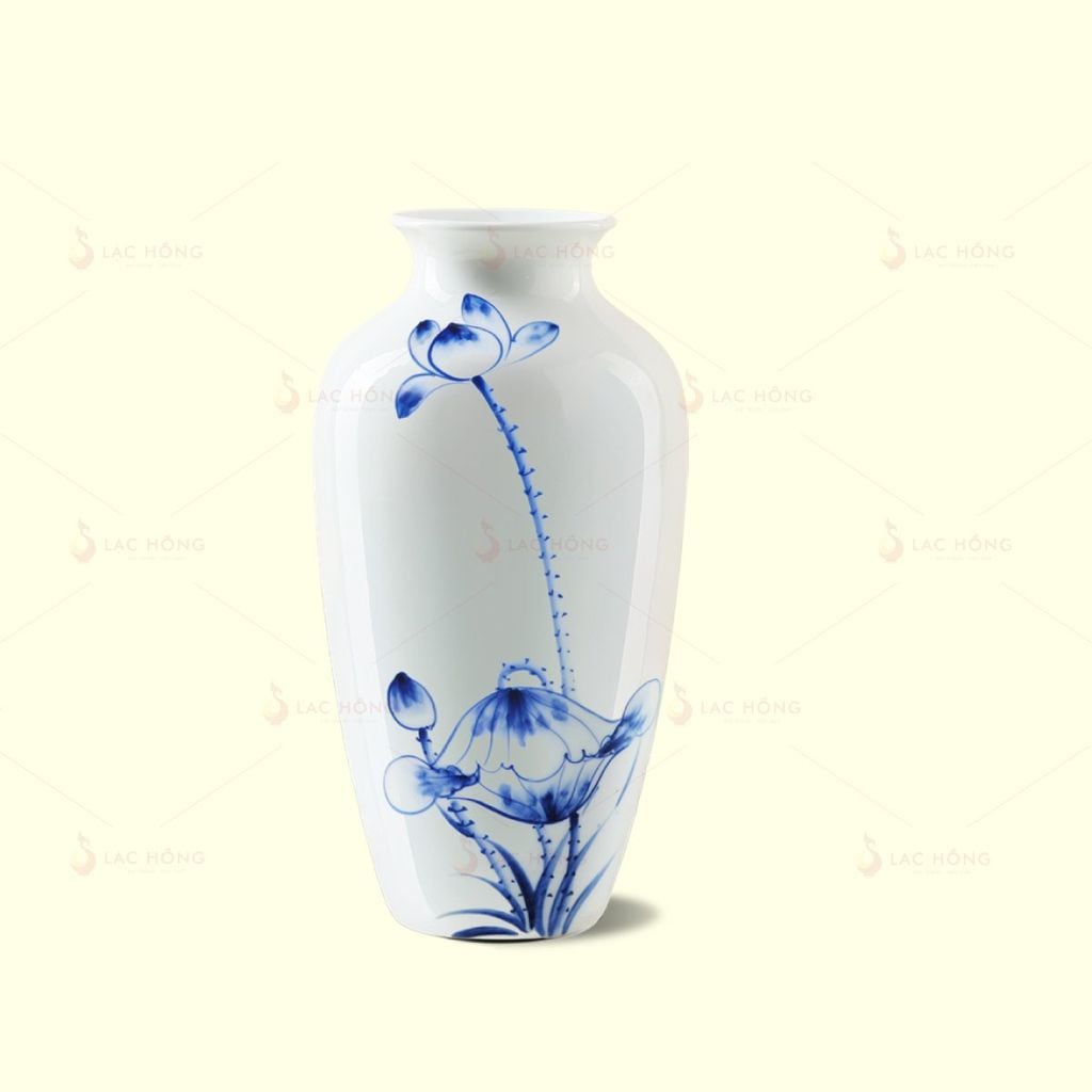 Lọ Hoa Vẽ Bích Liên Tịnh Tâm