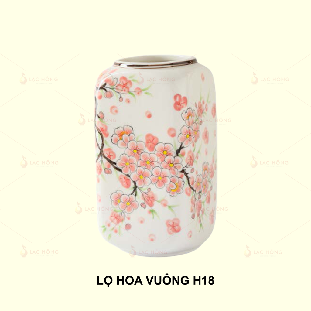 Lọ Hoa Vuồn Đào Hồng