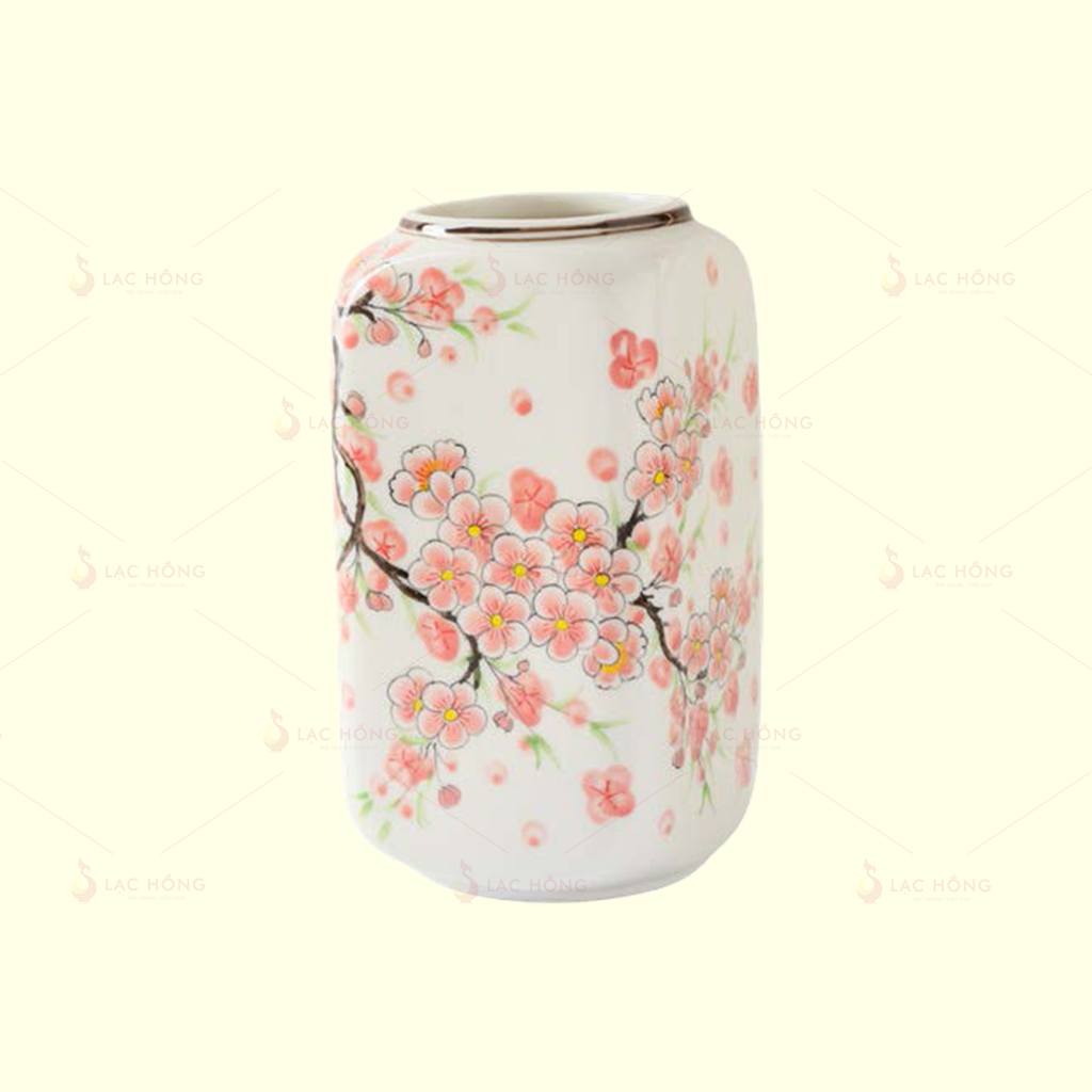 Lọ Hoa Vuồn Đào Hồng