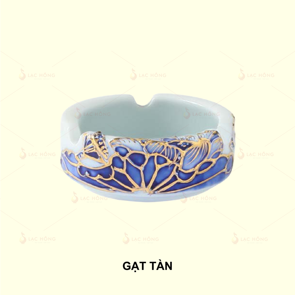 Set 2: Bộ Ấm Trà Đầy Đủ Liên Hoa Lam Ngọc