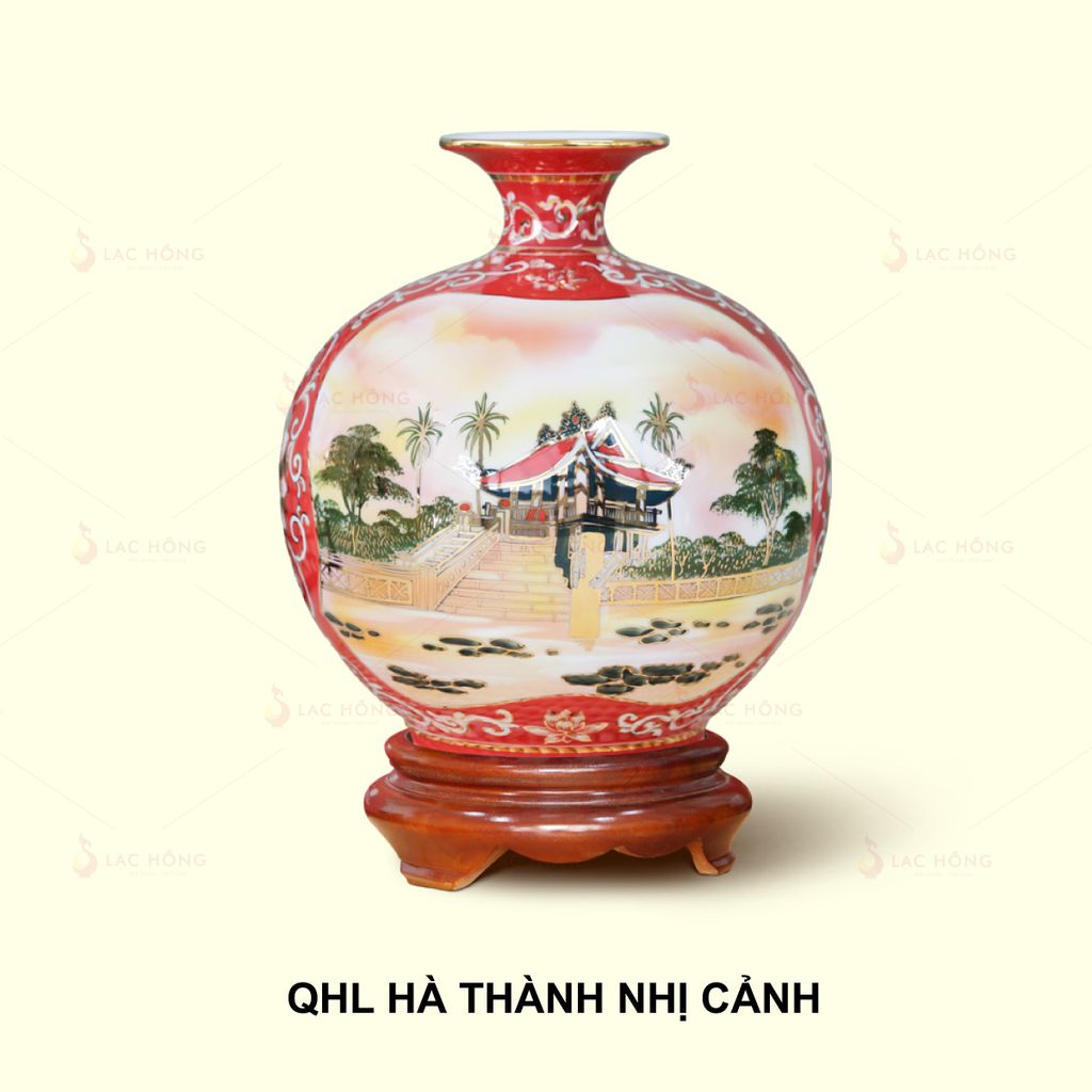 Quả Hút Lộc Hà Thành Nhị Cảnh Kẻ Vàng