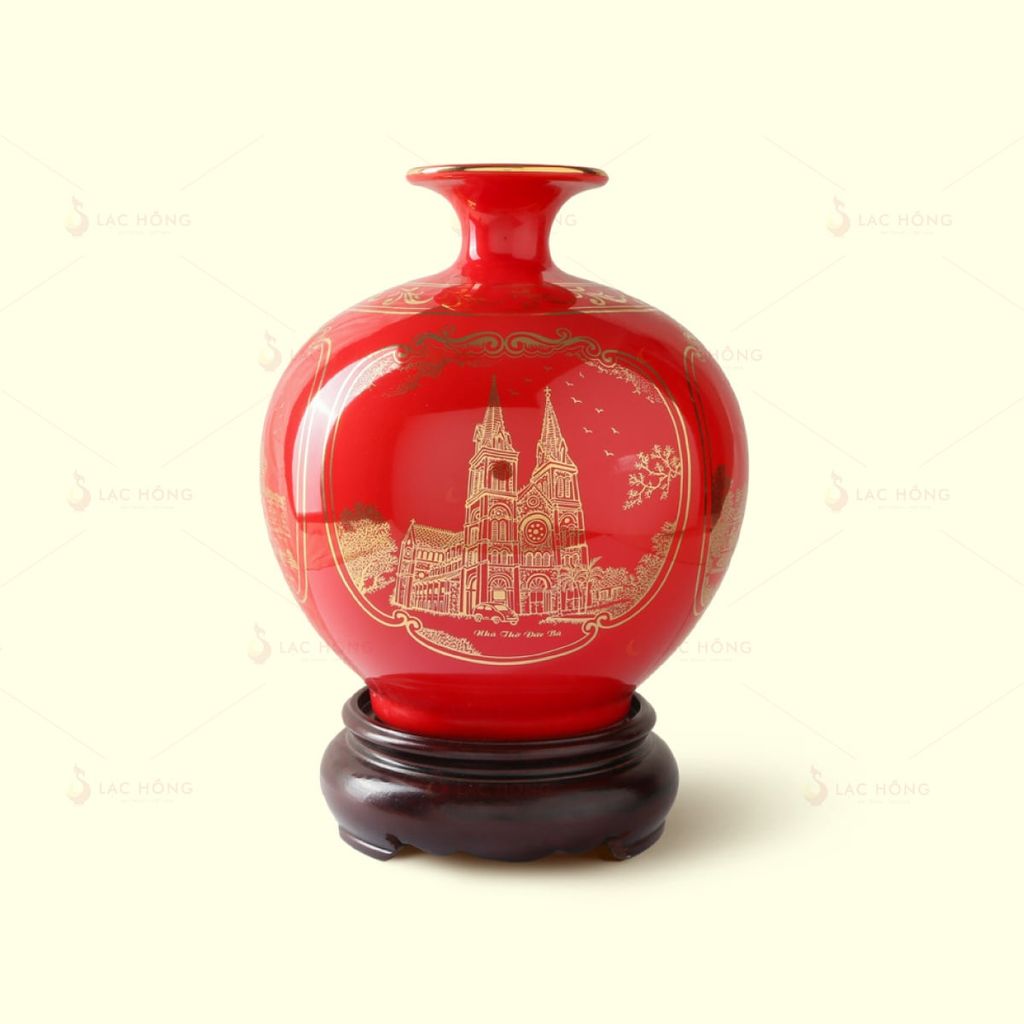Quả Hút Lộc Men Đỏ Sài Thành Tứ Cảnh Kẻ Vàng