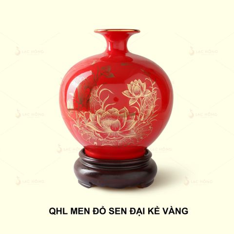  Quả Hút Lộc Men Đỏ Sen Đại Kẻ Vàng 