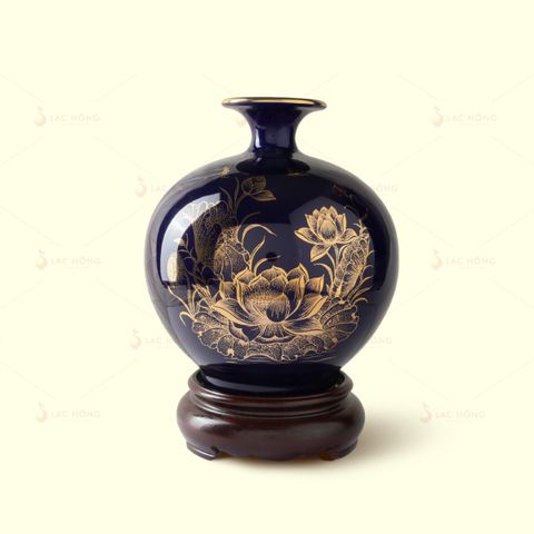  Quả Hút Lộc Men Lam Sen Đại Kẻ Vàng 