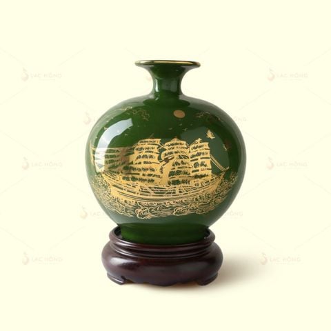  Quả Hút Lộc Men Lục Thuận Buồm Xuôi Gió Kẻ Vàng 