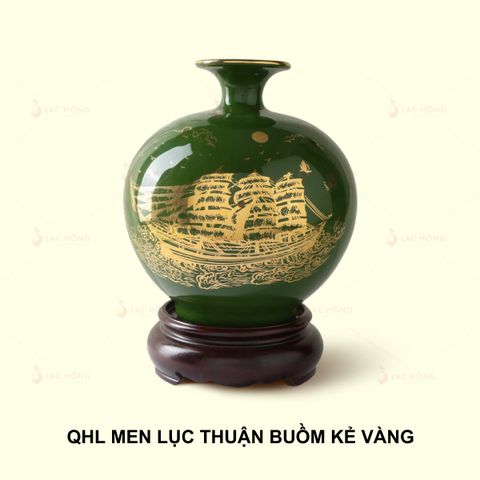  Quả Hút Lộc Men Lục Thuận Buồm Xuôi Gió Kẻ Vàng 