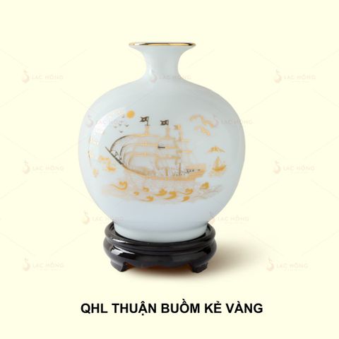  Quả Hút Lộc Men Trắng Thuận Buồm Xuôi Gió Kẻ Vàng 