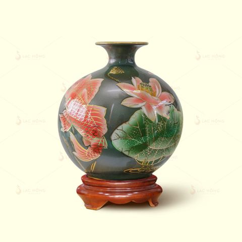  Quả Hút Lộc Sen Chép Cát Tường Kẻ Vàng 