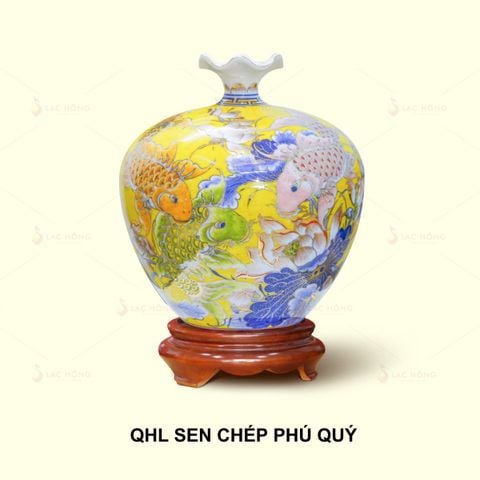  Quả Hút Lộc Sen Chép Phú Quý Kẻ Vàng 