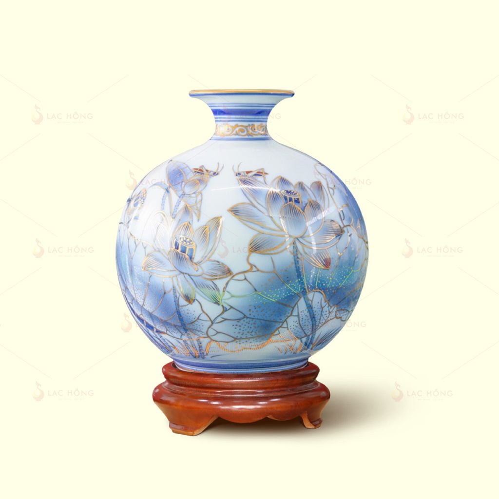 Quả Hút Lộc Thanh Liên Hoàng Sắc Kẻ Vàng