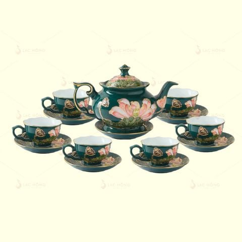  Set 1: Bộ Trà Ngọc Liên Phú Quý 