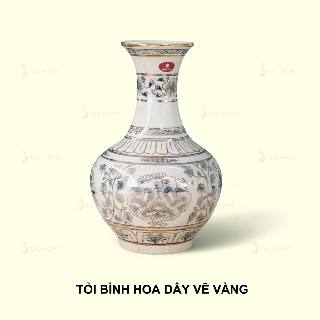 Tỏi Bình Hoa Dây Vẽ Vàng