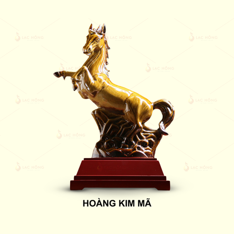  Tượng Ngựa Hoàng Kim Mã 