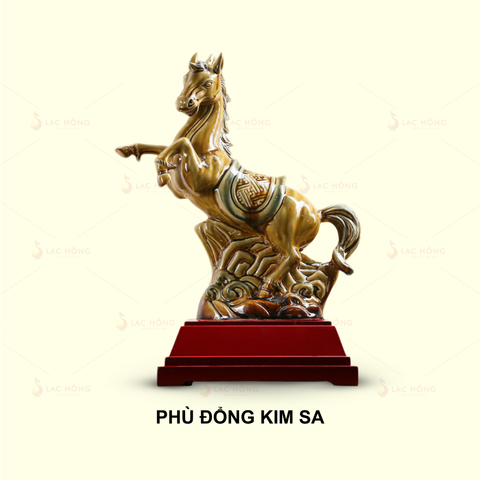  Tượng Ngựa Phù Đổng Kim Sa 