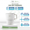  Bình đun siêu tốc mini gấp gọn E-pro VEP-EKT-SS2(ZDP) - Ấm đun nước, pha sữa, nấu chậm, cháo nhanh, đa năng 