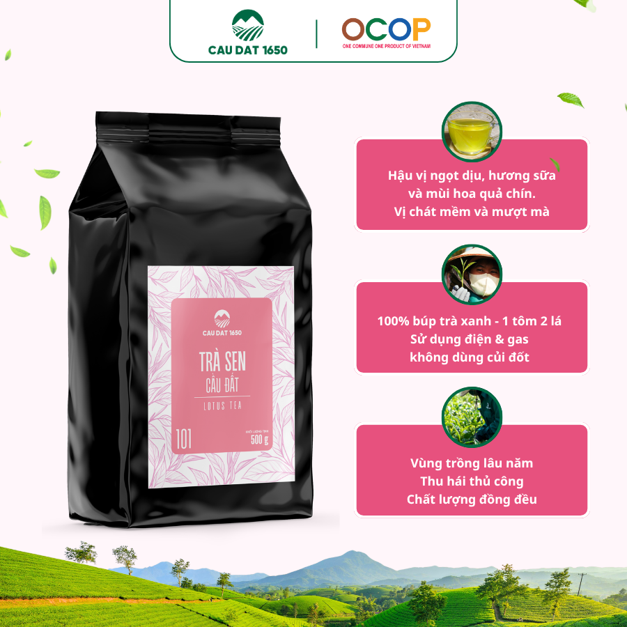 [Chuyên Dùng Cho Pha Chế] Trà Sen Cầu Đất 101 Túi 500g