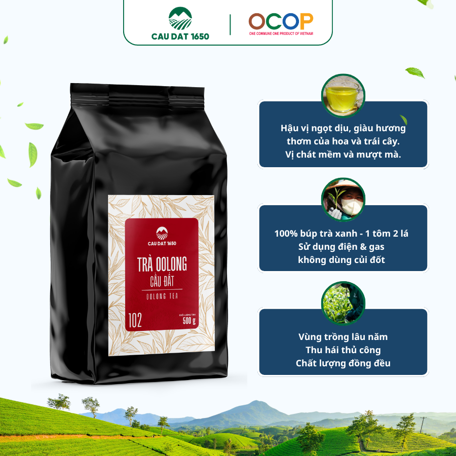 [Chuyên Dùng Cho Pha Chế] Trà Oolong Cầu Đất 102 Túi 500g