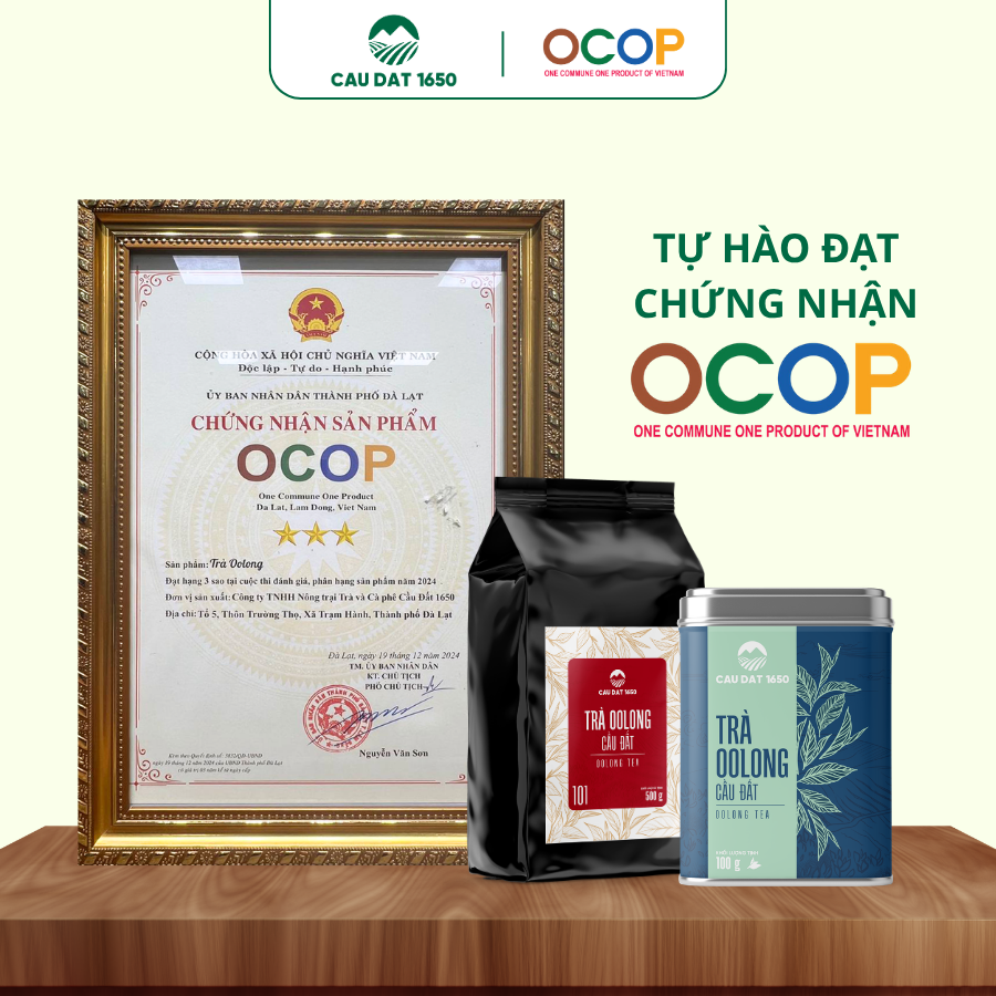 Trà Oolong Cầu Đất Túi Thiếc 100g