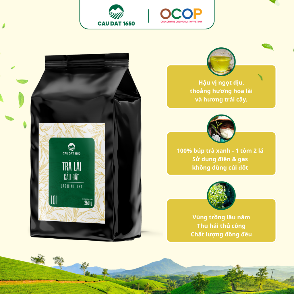 [Chuyên Dùng Cho Pha Chế] Trà Lài Cầu Đất 101 Túi 250g