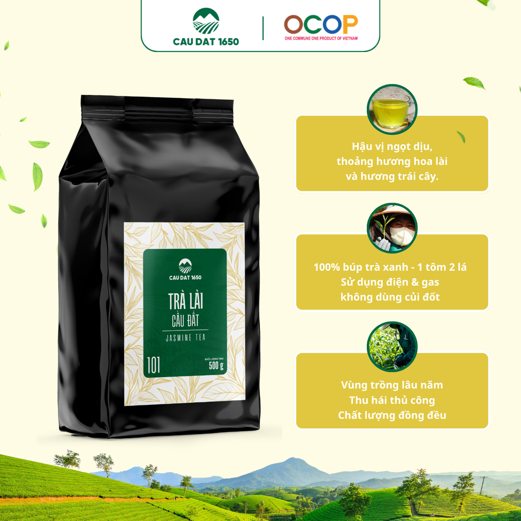 [Chuyên Dùng Cho Pha Chế] Trà Lài Cầu Đất 101 Túi 500g