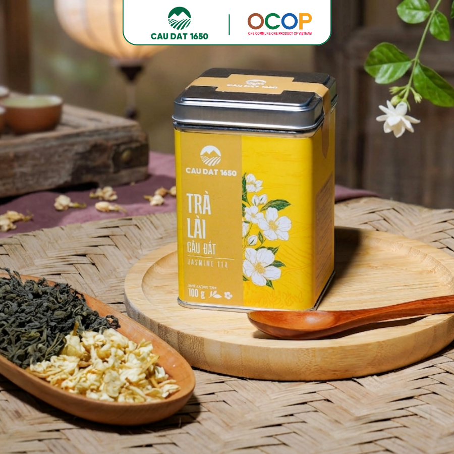 Trà Lài Cầu Đất Hộp Thiếc 100g