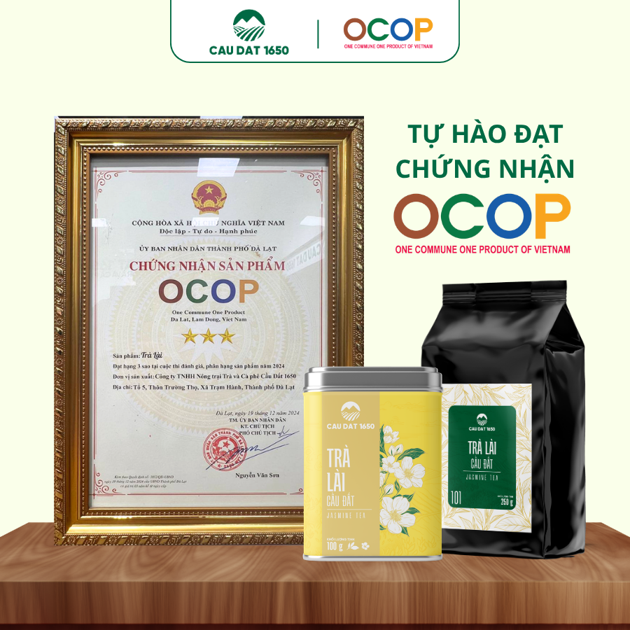 Trà Lài Cầu Đất Hộp Thiếc 100g
