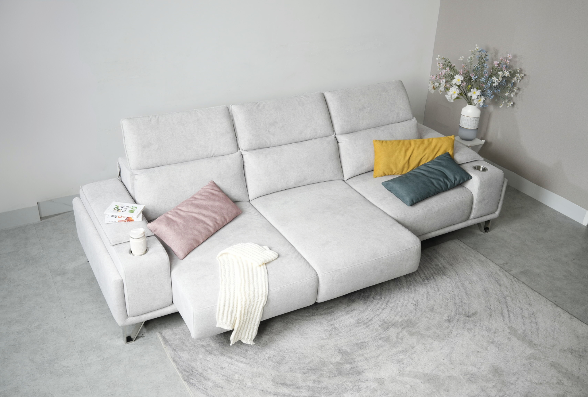 SOFA MILAN CHỈNH ĐIỆN THÔNG MINH BẰNG VẢI MAXTRYTEX NHẬP KHẨU CAO CẤP (3 CHỖ / 4 CHỖ)