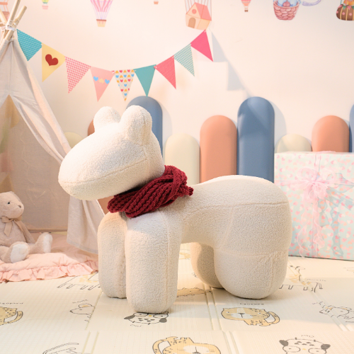 GHẾ HÌNH THÚ CƯNG PONY LÔNG XÙ