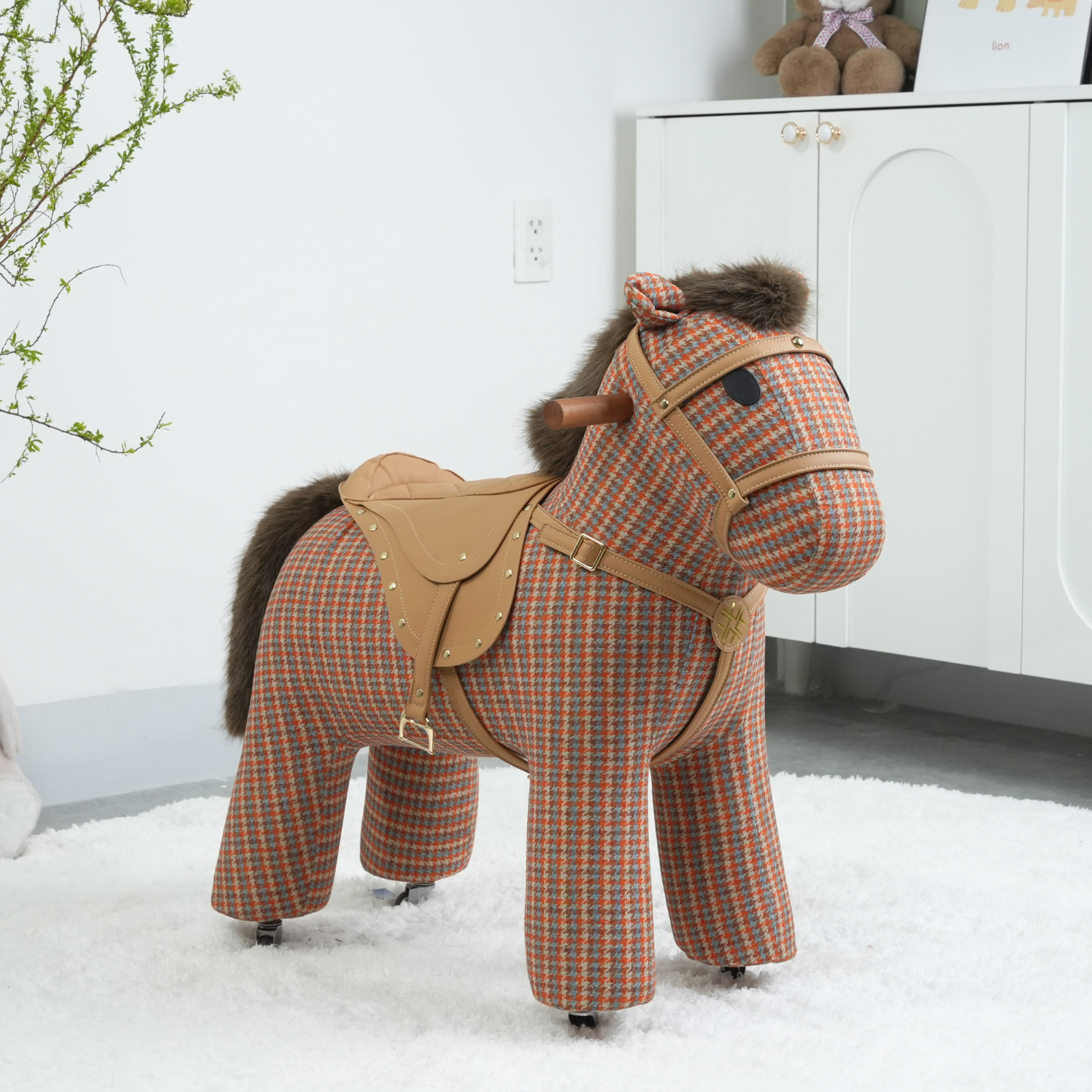 GHẾ HÌNH THÚ BÁNH XE PULLEY HORSE