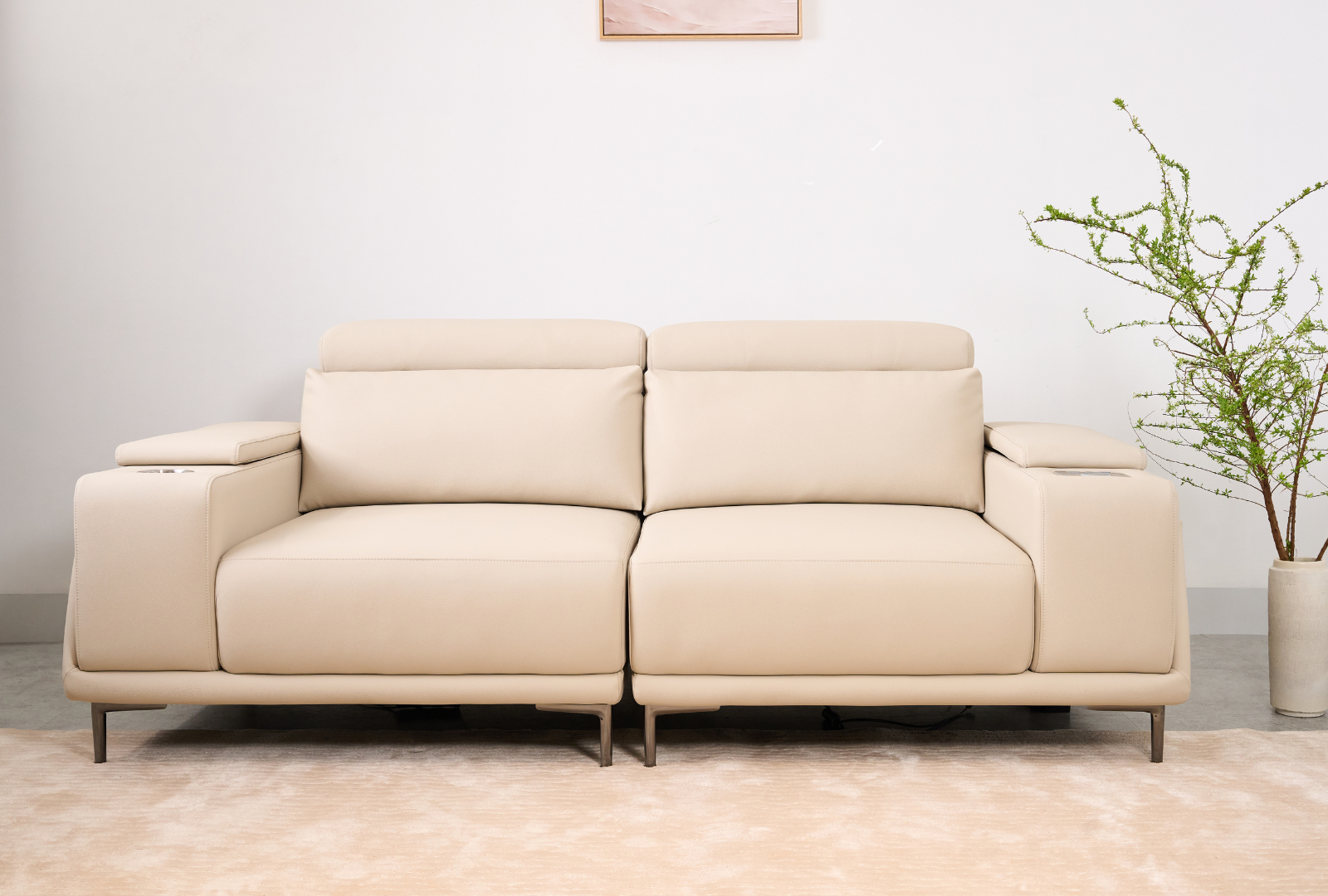 SOFA VALENCIA CHỈNH ĐIỆN ĐA TIỆN ÍCH BẰNG DA SILICON NHẬP KHẨU CAO CẤP (3 CHỖ / 4 CHỖ)