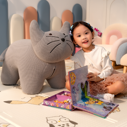 GHẾ HÌNH THÚ CƯNG MÈO Ú