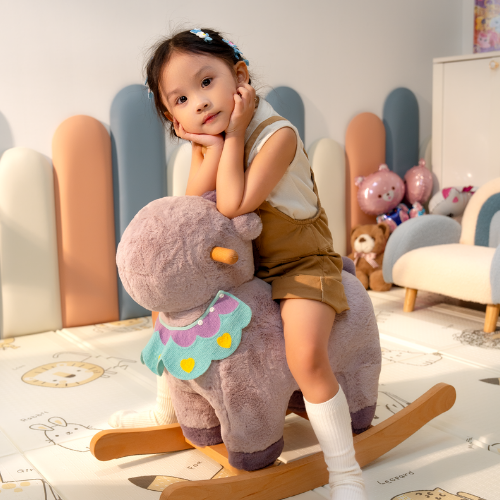 GHẾ HÌNH THÚ BẬP BÊNH NGỰA TÍM