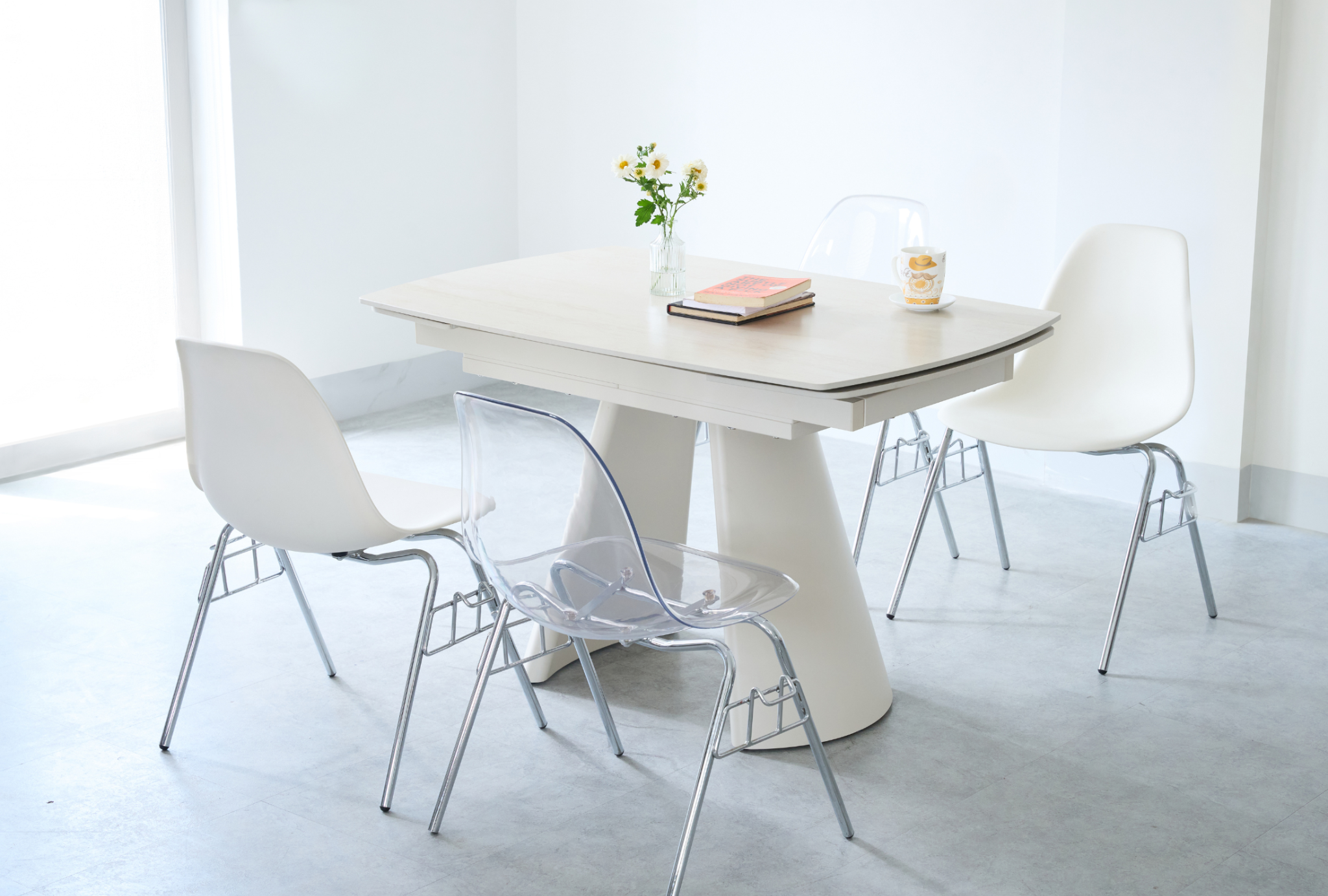 BÀN ĂN MỞ RỘNG HERISH EXTENSION TABLE (250+1200+ 250/300+1400+ 300)