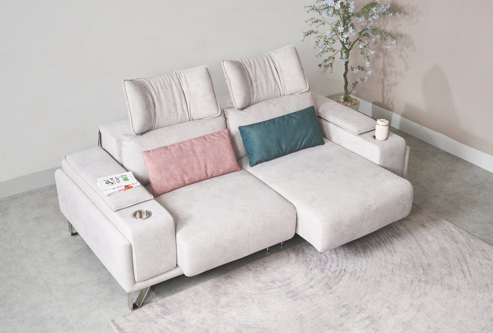 SOFA MILAN CHỈNH ĐIỆN THÔNG MINH BẰNG VẢI MAXTRYTEX NHẬP KHẨU CAO CẤP (3 CHỖ / 4 CHỖ)