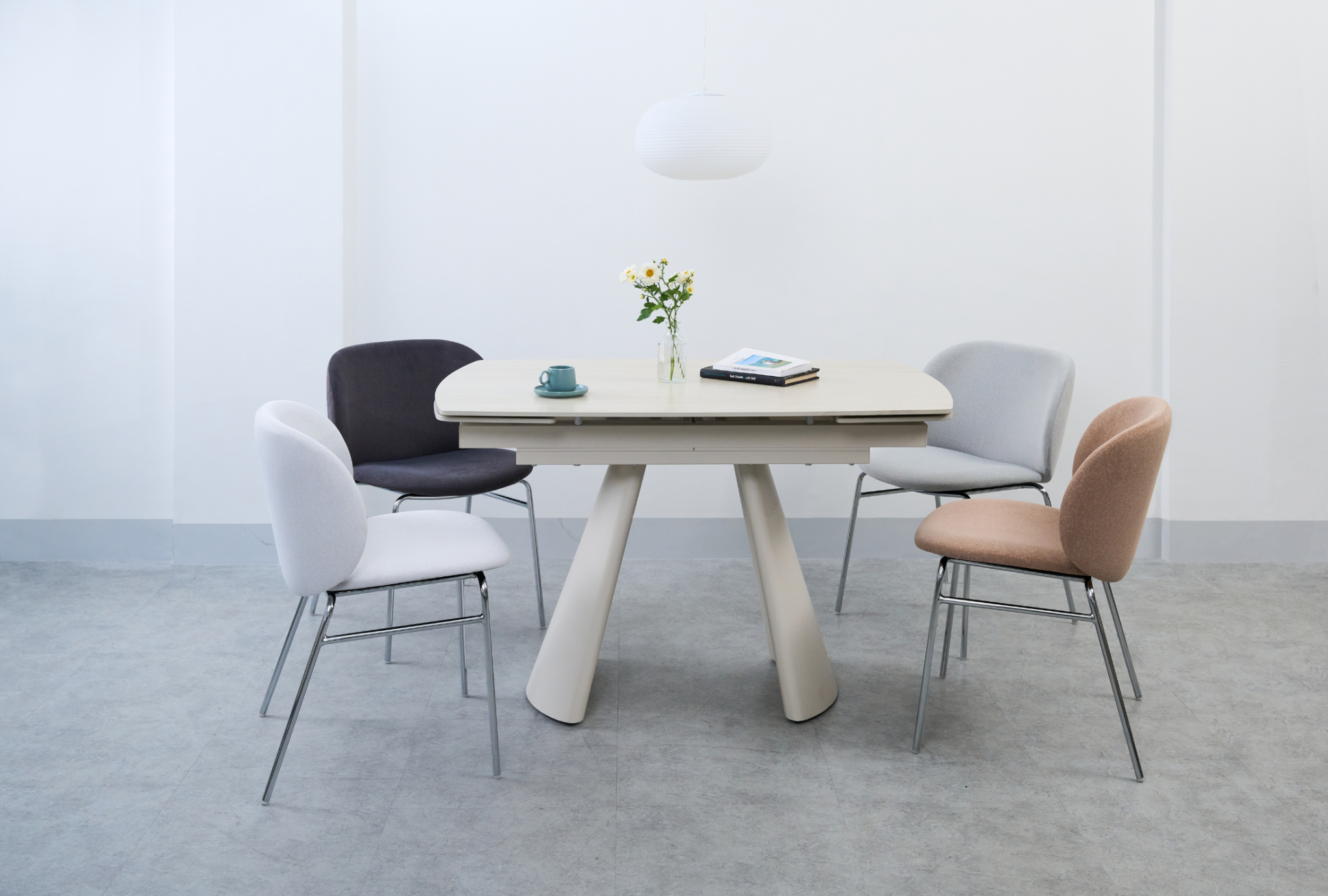 BÀN ĂN MỞ RỘNG HERISH EXTENSION TABLE (250+1200+ 250/300+1400+ 300)