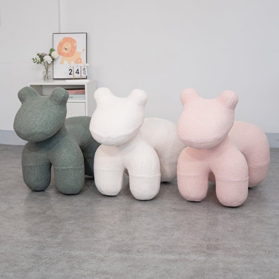 GHẾ HÌNH THÚ PONY LÔNG XÙ - BẢN CAO CẤP