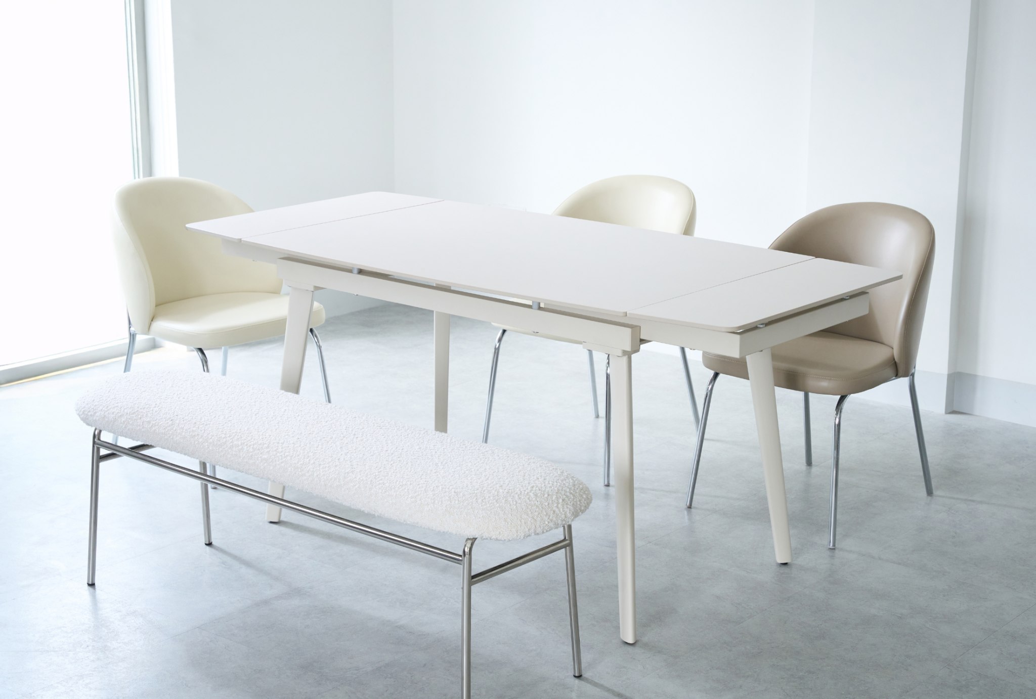 BÀN ĂN MỞ RỘNG VANIET EXTENSION TABLE (250+1200+ 250/300+1400+300)